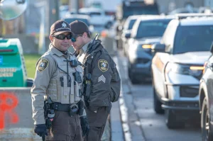 Indiana police officer shot in emergency room after helping stranded driver