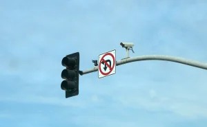 Where are the 125 cameras installed in California to detect cars that exceed the speed?