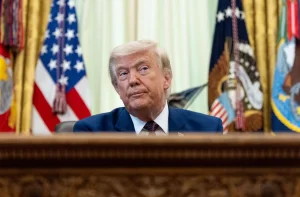 Trump calls Republican setback on Iran war vote “unpatriotic”