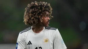 Tahith Chong, the only player who was born in Curacao and will represent his country