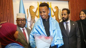 Somali referee who was denied entry to the US is welcomed as a hero in his country