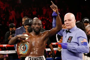Terence Crawford mocks Ilia Topuria after being beaten in the UFC