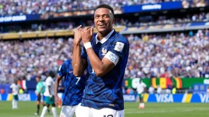 Mbappé reached 14 goals in World Cups and is already the top scorer in France's history