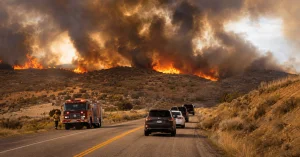 Heat and fires in the western US: evacuations and alerts in several states