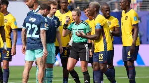 The VAR and referee Tori Penso were about to liquidate Ecuador's illusions