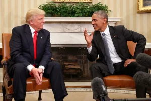 Trump jokes about inviting Obama, Biden and Bush to watch a football game on TV
