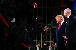 Trump confesses that he called the FIFA president for Balogun's red card: “I don't think it was a foul”