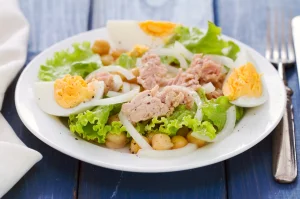 High Protein Salad Recipe: Keeps you full for hours and costs less than $5