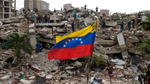 Gael, the baby who was born in the rubble after the earthquakes in Venezuela