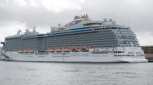 A member of the Regal Princess cruise ship that left Florida dies after falling into the sea in the Mexican Caribbean