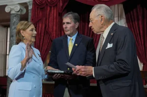 Darline Graham takes over as senator after the death of her brother Lindsey; Republicans regain majority