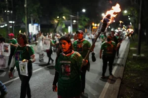 Antimonument on missing persons disappears at the Angel of Independence in Mexico City