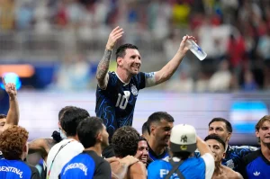 Messi will play in his third World Cup final and equals a Brazilian legend