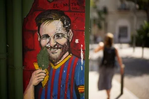 Mural of Messi and Lamine Yamal in Barcelona was vandalized