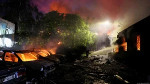Wave of Russian missiles hits the Ukrainian capital